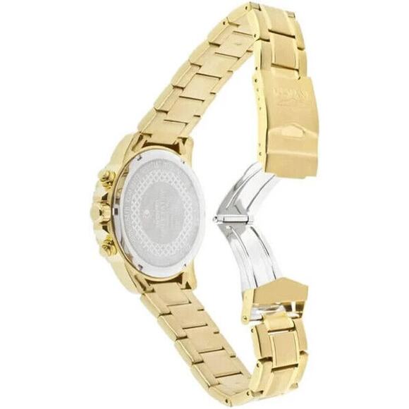 Invicta Specialty Men\'s quartz chronograph blue dial watch- 45mm, Gold 13785